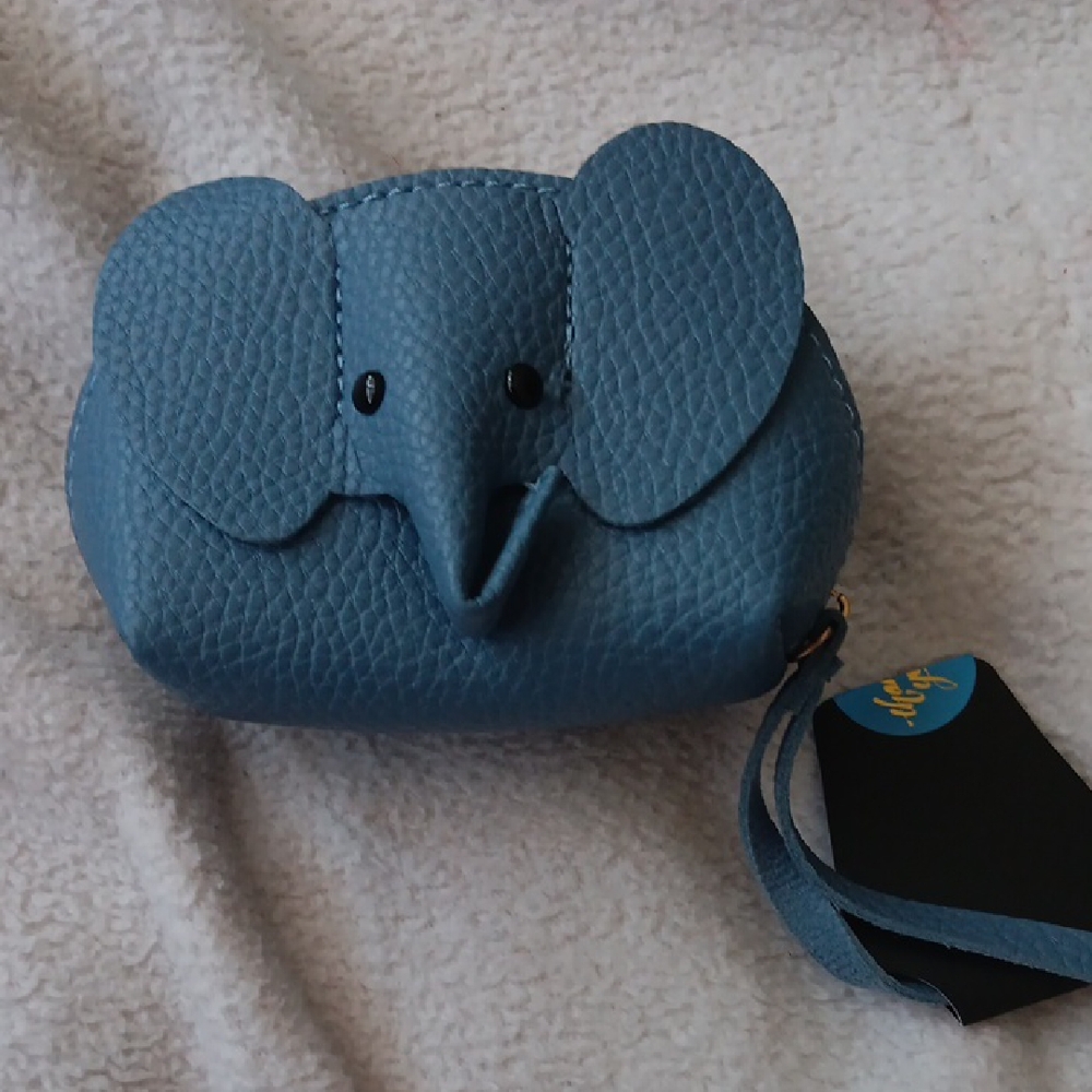 Blue Elephant Coin Purse
